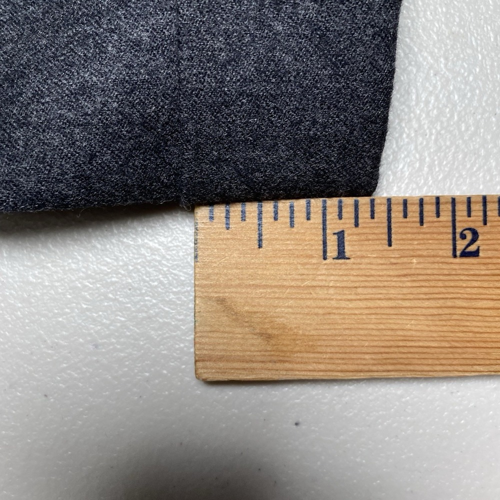 Aquascutum Dress Pant (39x30 Cuffed) Flannel Wool Pleated Dark Gray Quiet Luxury - Picture 10 of 12